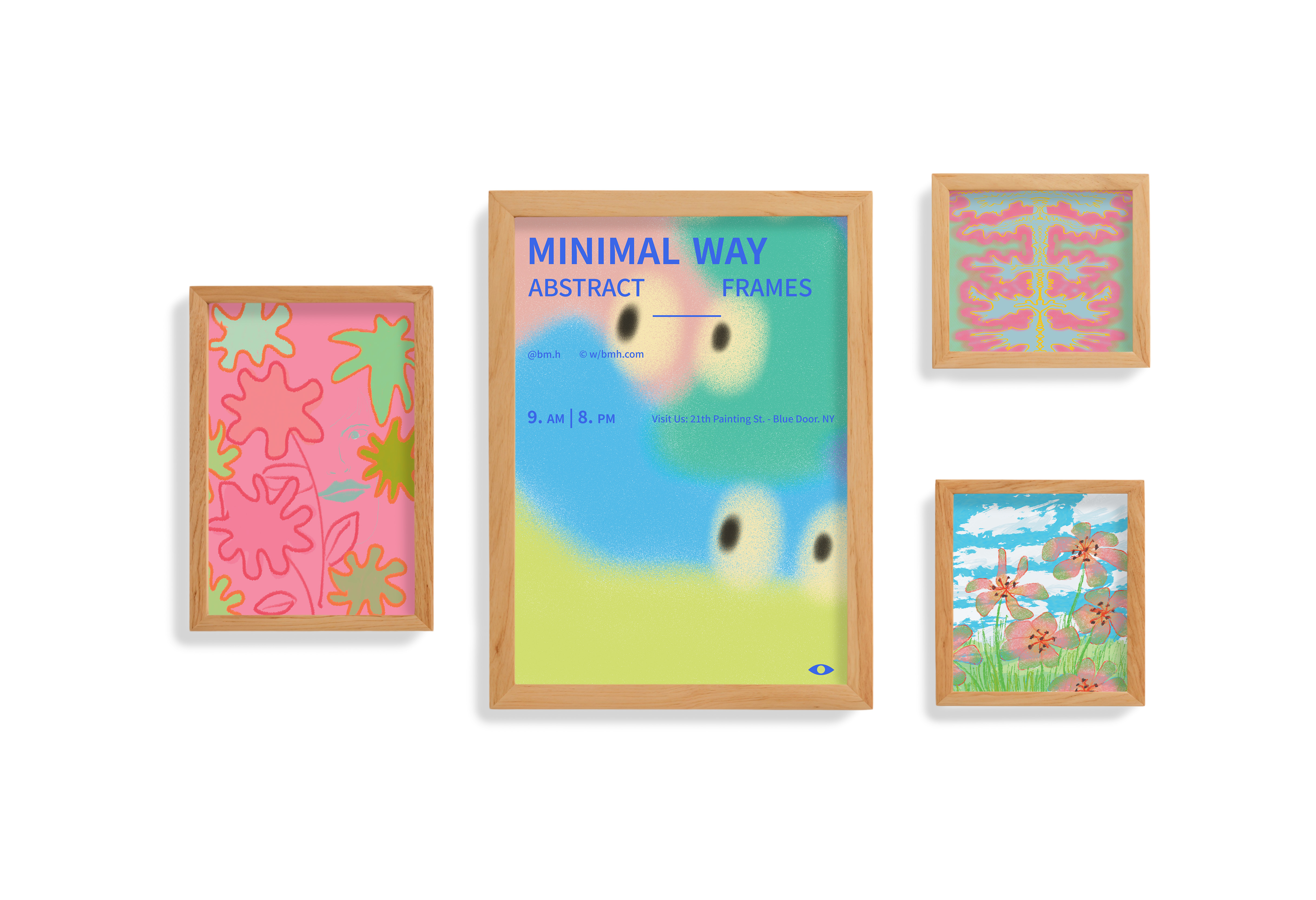 affiche holi texturée